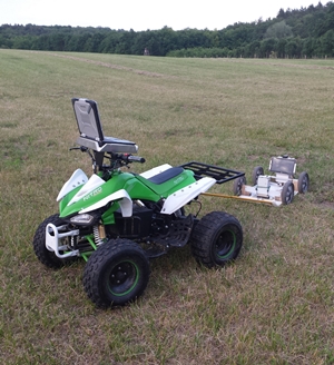 Cart towed by ATV